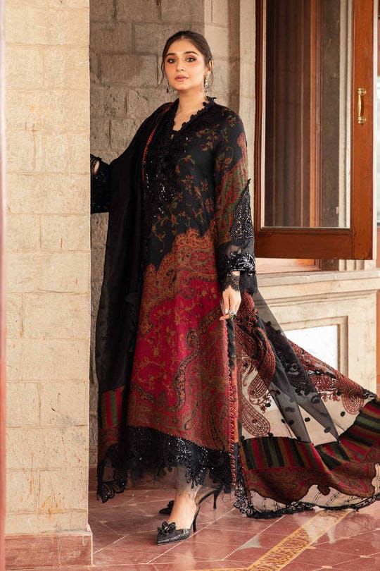 Luxury Embroidered Unstitched 3-Piece Suit