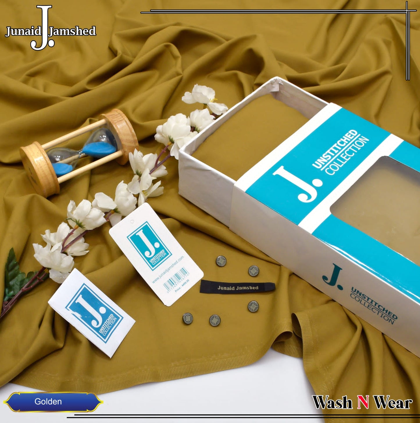 Elegant Wash N Wear Fabric Collection – Junaid Jamshed Unstitched.